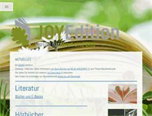 Tablet Screenshot of joyedition.ch